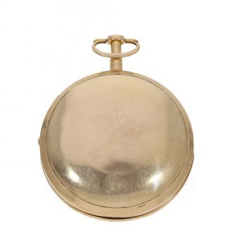 Swiss 18 carat gold cylinder watch with early self winding Circa 1790