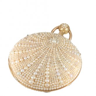 Swiss 18 carat gold pocket watch with Oriental pearl setting Circa 1830