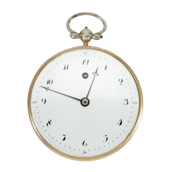 French 18 carat gold large Lépine watch unusual caliber Circa 1800