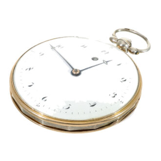 French 18 carat gold large Lépine watch unusual caliber Circa 1800