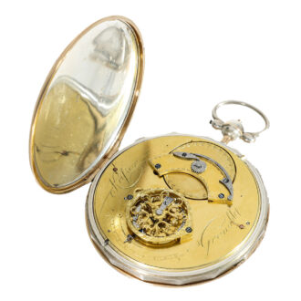 French 18 carat gold large Lépine watch unusual caliber Circa 1800
