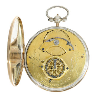 French 18 carat gold large Lépine watch unusual caliber Circa 1800