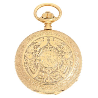 German 18 pink gold Glashütte pocket watch Circa 1883