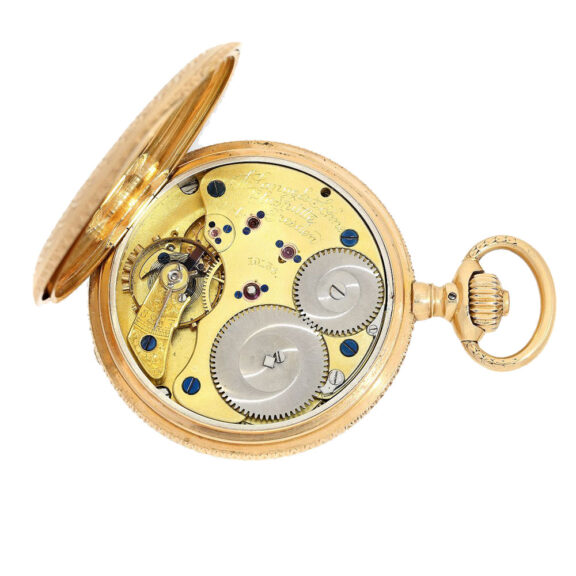 German 18 pink gold Glashütte pocket watch Circa 1883 German 18 pink gold Glashütte pocket watch Circa 1883