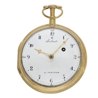 A particularly heavy and large gold French pocket watch Circa 1820