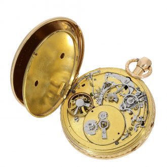 Especially beautiful pocket watch with musical movement Circa 1800