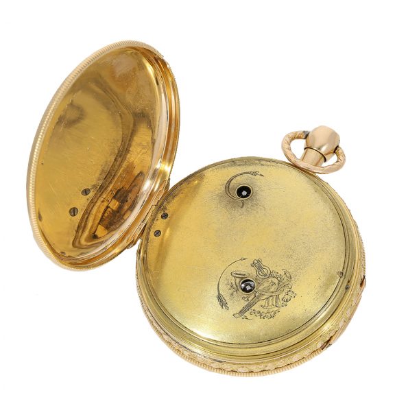 Especially beautiful pocket watch with musical movement Circa 1800 Especially beautiful pocket watch with musical movement Circa 1800