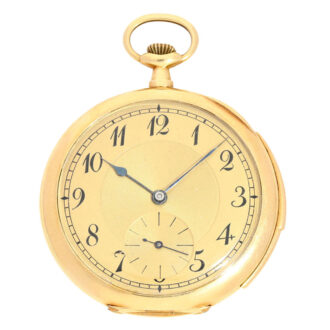 Swiss gold, customized back "nobleman's escutcheon" Circa 1925