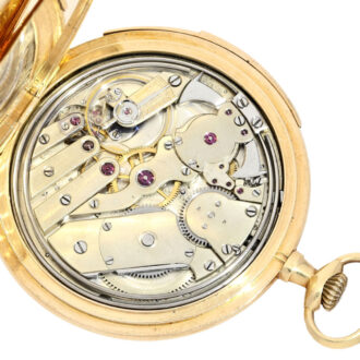 Swiss gold, customized back "nobleman's escutcheon" Circa 1925