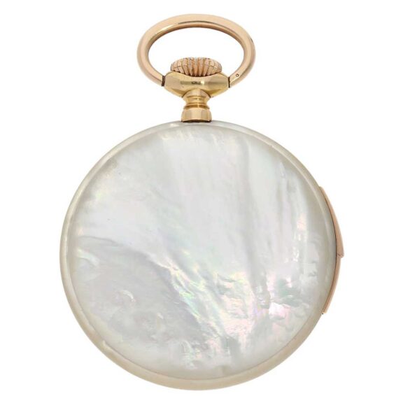 Swiss pocket watch repeater with mother-of-pearls Circa 1910 Swiss pocket watch repeater with mother-of-pearls Circa 1910