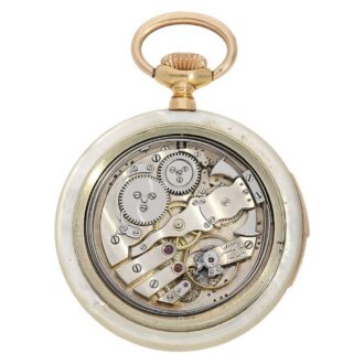 Swiss pocket watch repeater with mother-of-pearls Circa 1910 Swiss pocket watch repeater with mother-of-pearls Circa 1910