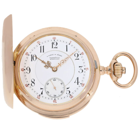 German 18 K gold Glashütte repeating pocket watch Circa 1894