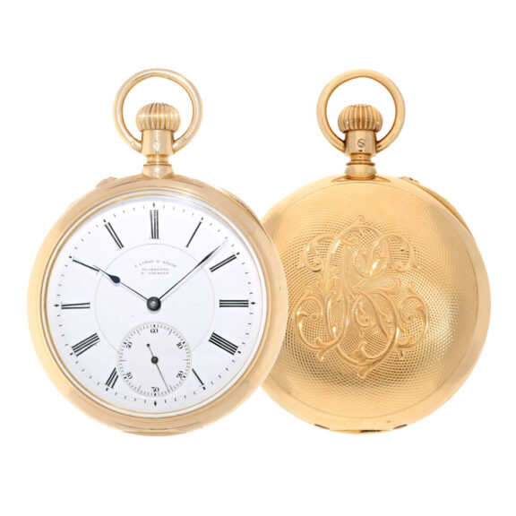 Rare German gold "Bassine cased" watch Circa 1898 Rare German gold "Bassine cased" watch Circa 1898