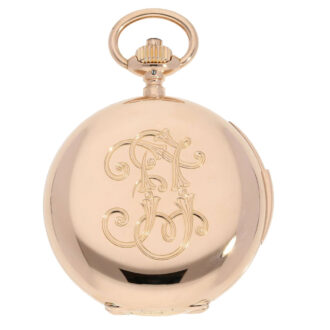 German 18 K gold Glashütte repeating pocket watch Circa 1894