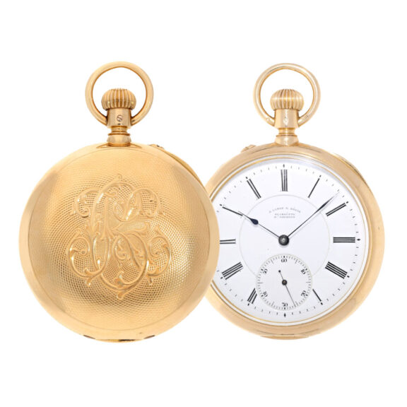 Rare German gold "Bassine cased" watch Circa 1898 Rare German gold "Bassine cased" watch Circa 1898