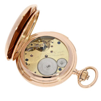 German 18 K gold Glashütte repeating pocket watch Circa 1894