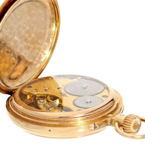 Rare German gold "Bassine cased" watch Circa 1898 Rare German gold "Bassine cased" watch Circa 1898