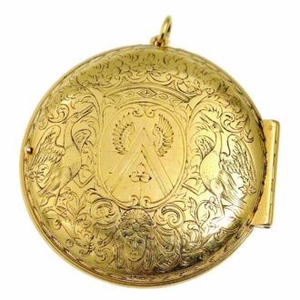 Exceptionally rare Dutch ultra-thin verge pocket watch Circa 1685