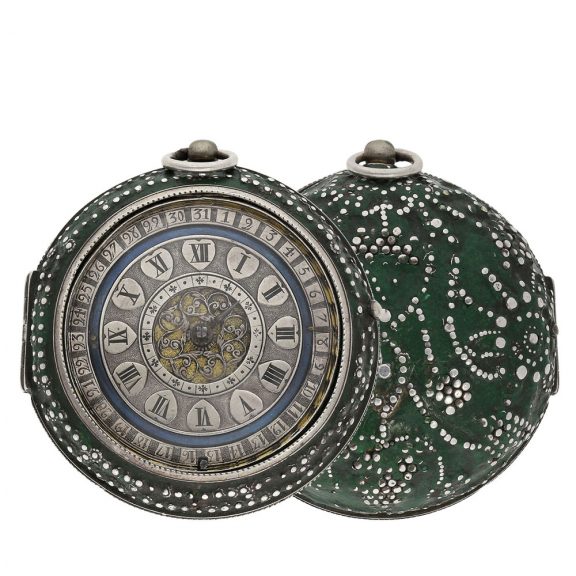 English early pendant watch with extremely rare calendar Circa 1670