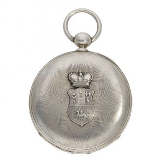 French Silver extremely interesting pocket chronometer Circa 1845
