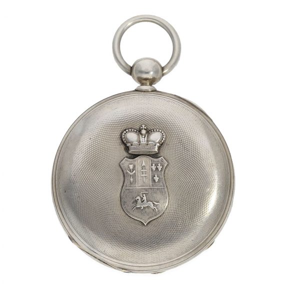 French Silver extremely interesting pocket chronometer Circa 1845 French Silver extremely interesting pocket chronometer Circa 1845