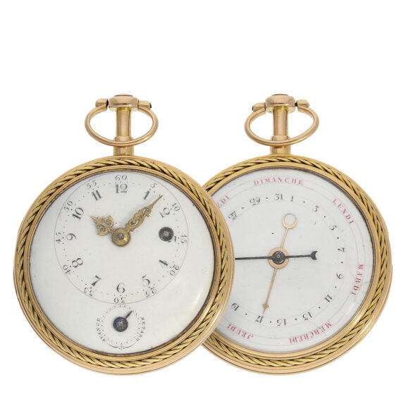 Very rare probably French double sided verge watch Circa 1780