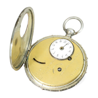 French silver virgule à tact watch with gold elements Circa 1812