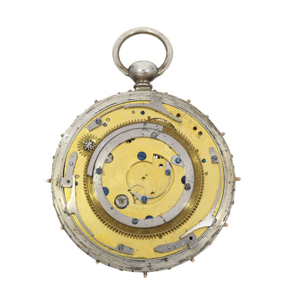 French silver virgule à tact watch with gold elements Circa 1812 French silver virgule à tact watch with gold elements Circa 1812