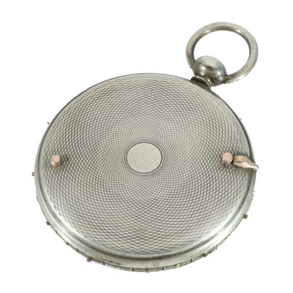French silver virgule à tact watch with gold elements Circa 1812 French silver virgule à tact watch with gold elements Circa 1812