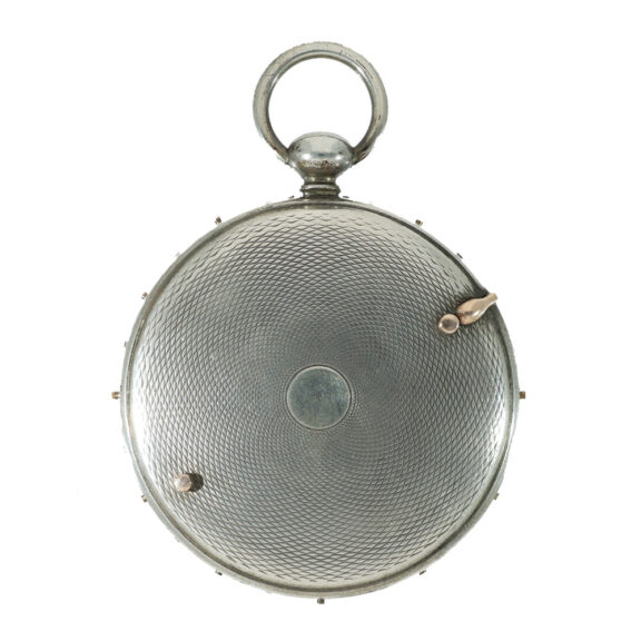 French silver virgule à tact watch with gold elements Circa 1812 French silver virgule à tact watch with gold elements Circa 1812