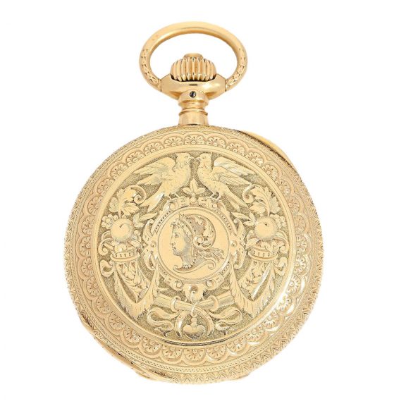 German gold Renaissance style pocket watch Circa 1883 German gold Renaissance style pocket watch Circa 1883