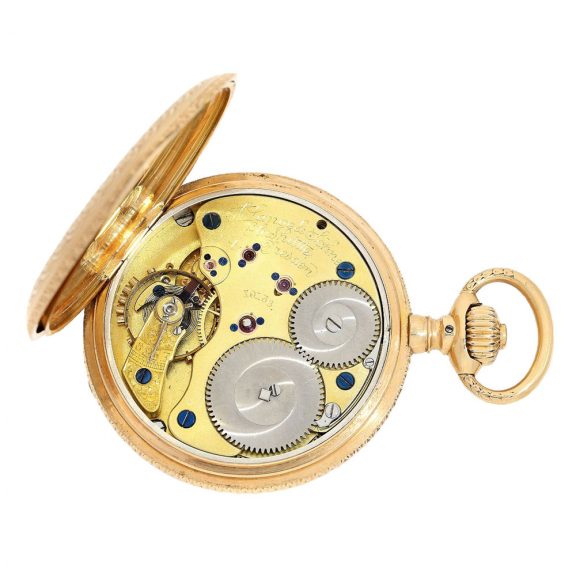 German gold Renaissance style pocket watch Circa 1883 German gold Renaissance style pocket watch Circa 1883
