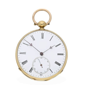 Swiss 18 Carat gold watch with chronometer escapement Circa 1850