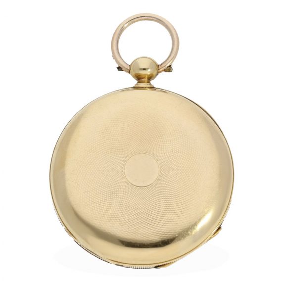 Swiss 18 Carat gold watch with chronometer escapement Circa 1850 Swiss 18 Carat gold watch with chronometer escapement Circa 1850