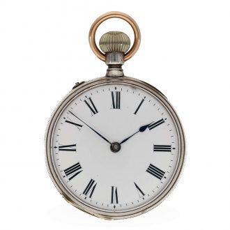German silver historically interesting Glashütte pocket watch Circa 1860