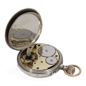 German silver historically interesting Glashütte pocket watch Circa 1860