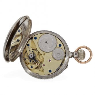German silver historically interesting Glashütte pocket watch Circa 1860