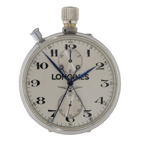 Swiss steel split seconds chronograph Circa 1953