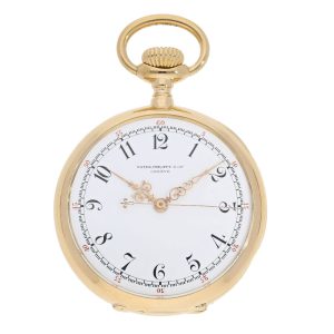 Swiss very rare pocket watch with center seconds Circa 1906
