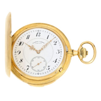 German gold quarter repeater pocket watch Circa 1918