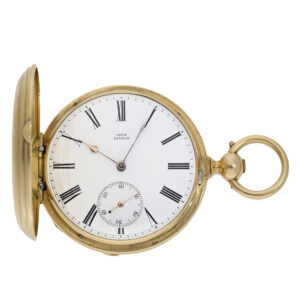English 18 carat gold à goutte chronometer escapement watch Circa 1875