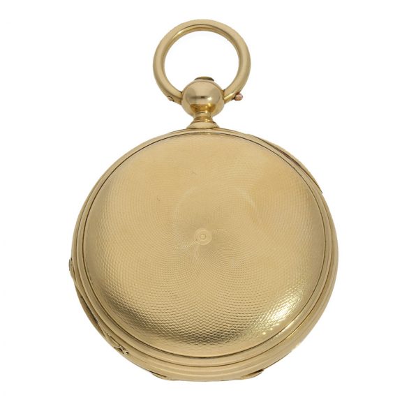 English 18 carat gold à goutte chronometer escapement watch Circa 1875 English 18 carat gold à goutte chronometer escapement watch Circa 1875