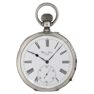 Swiss silver chronometer with electric contact device Circa 1880