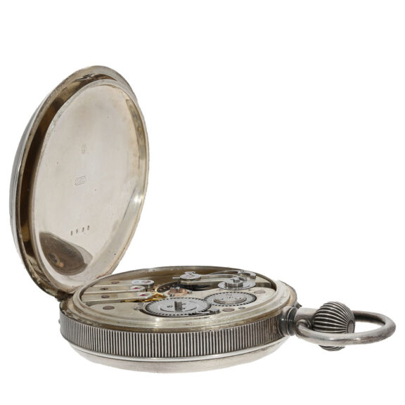 Swiss silver chronometer with electric contact device Circa 1880 Swiss silver chronometer with electric contact device Circa 1880