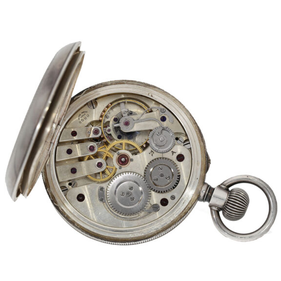 Swiss silver chronometer with electric contact device Circa 1880 Swiss silver chronometer with electric contact device Circa 1880