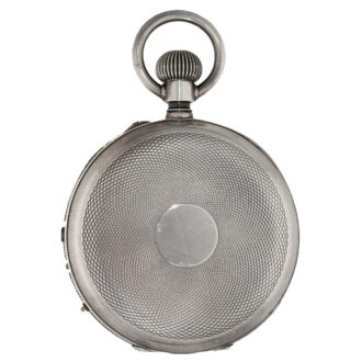 Swiss silver chronometer with electric contact device Circa 1880