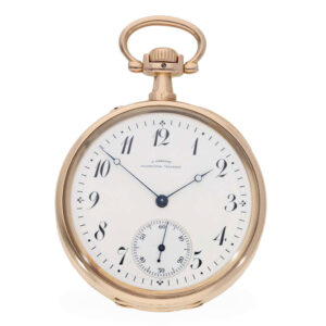 German 14 carat gold precision lever pocket watch Circa 1900