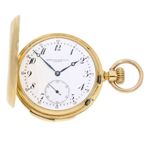 Swiss half quarter repeating gold pocket watch Circa 1875