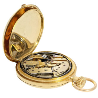 Swiss half quarter repeating gold pocket watch Circa 1875