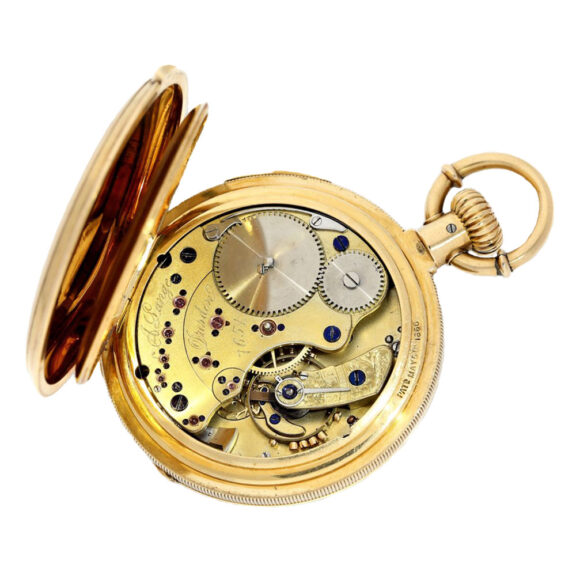 Rare German gold lever with repeater & date Circa 1871 Rare German gold lever with repeater & date Circa 1871